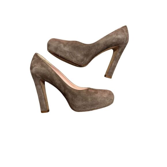 Kate Spade NY Women's Suede Platform Pumps Brown Size 8 - Picture 8 of 9